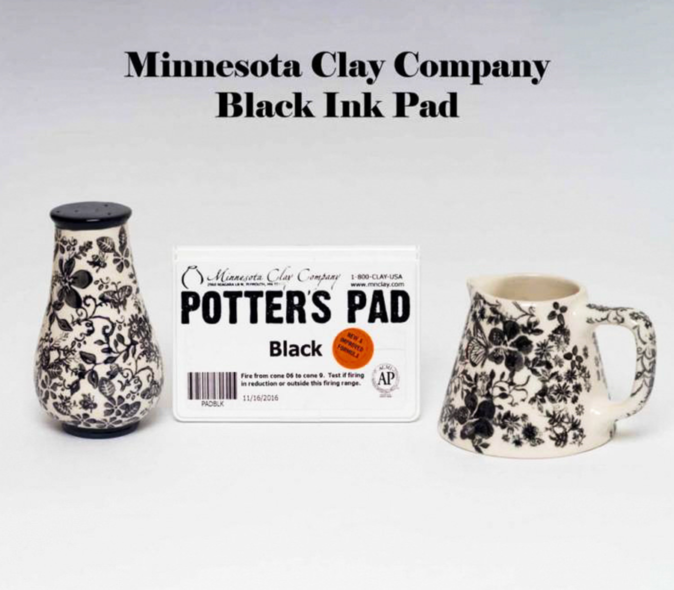 Black Potters Pad - Almohadilla de Tinta para Ceramica