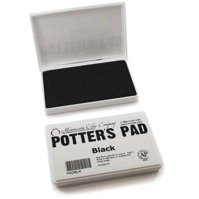 Black Potters Pad - Almohadilla de Tinta para Ceramica
