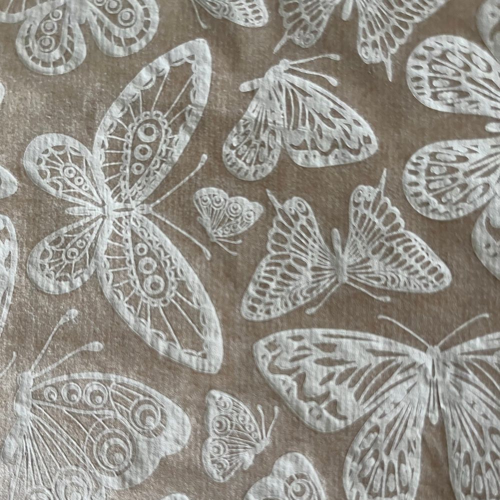 Papel Transfer Underglaze con Diseño - Blanco