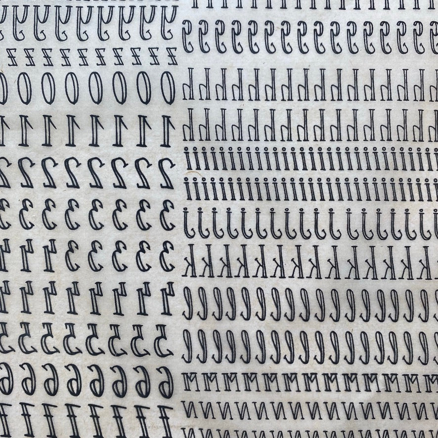 Papel Transfer Underglaze  con Diseño - Negro