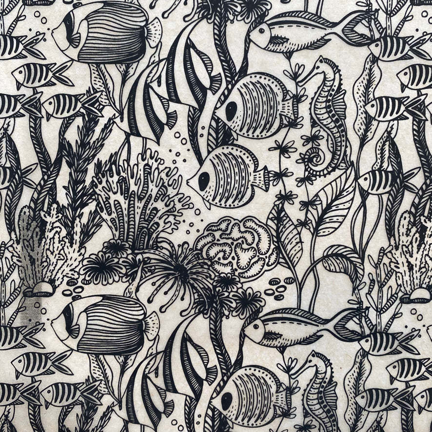 Papel Transfer Underglaze  con Diseño - Negro