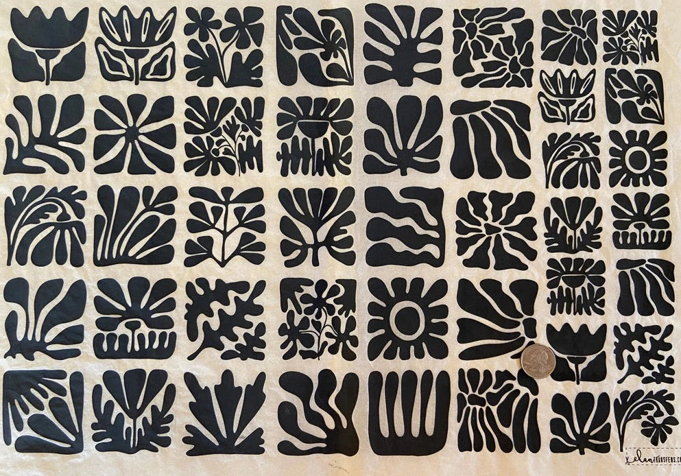 Papel Transfer Underglaze  con Diseño - Negro
