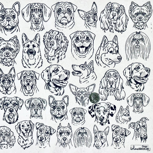 Papel Transfer Underglaze  con Diseño - Negro