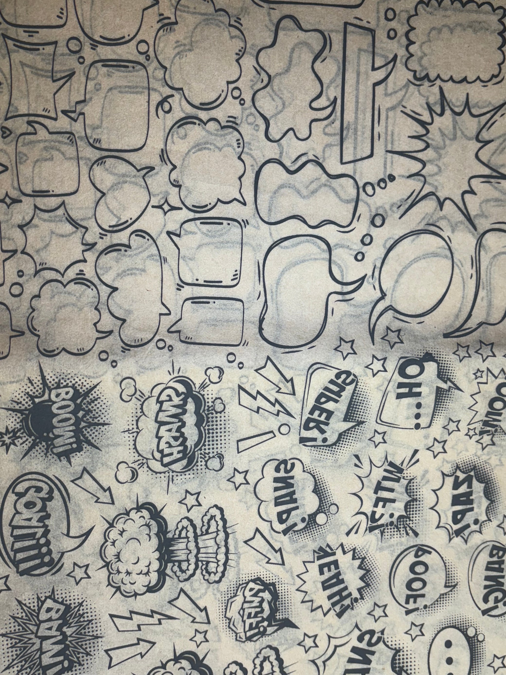 Papel Transfer Underglaze  con Diseño - Negro