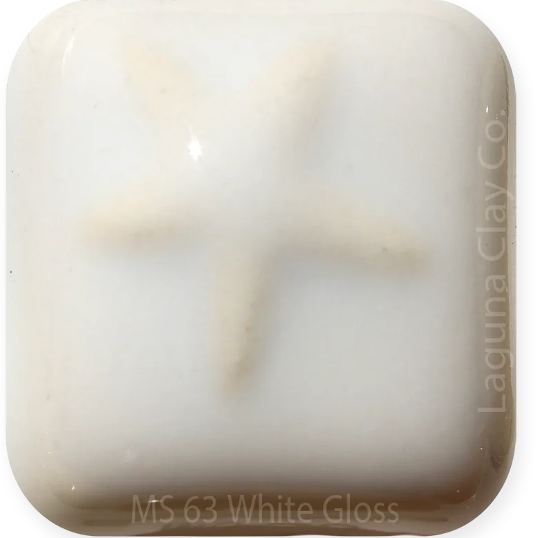 MS-63-  White Gloss Glaze