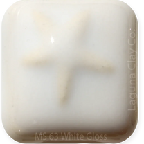 MS-63-  White Gloss Glaze