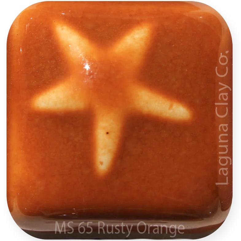 MS-65 Rusty Orange Glaze