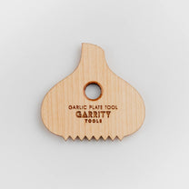 Riñón de madera Garlic Plate - Garrity Tools