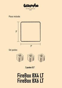 FireBox 8x4 LT - Horno Eléctrico para Cerámica
