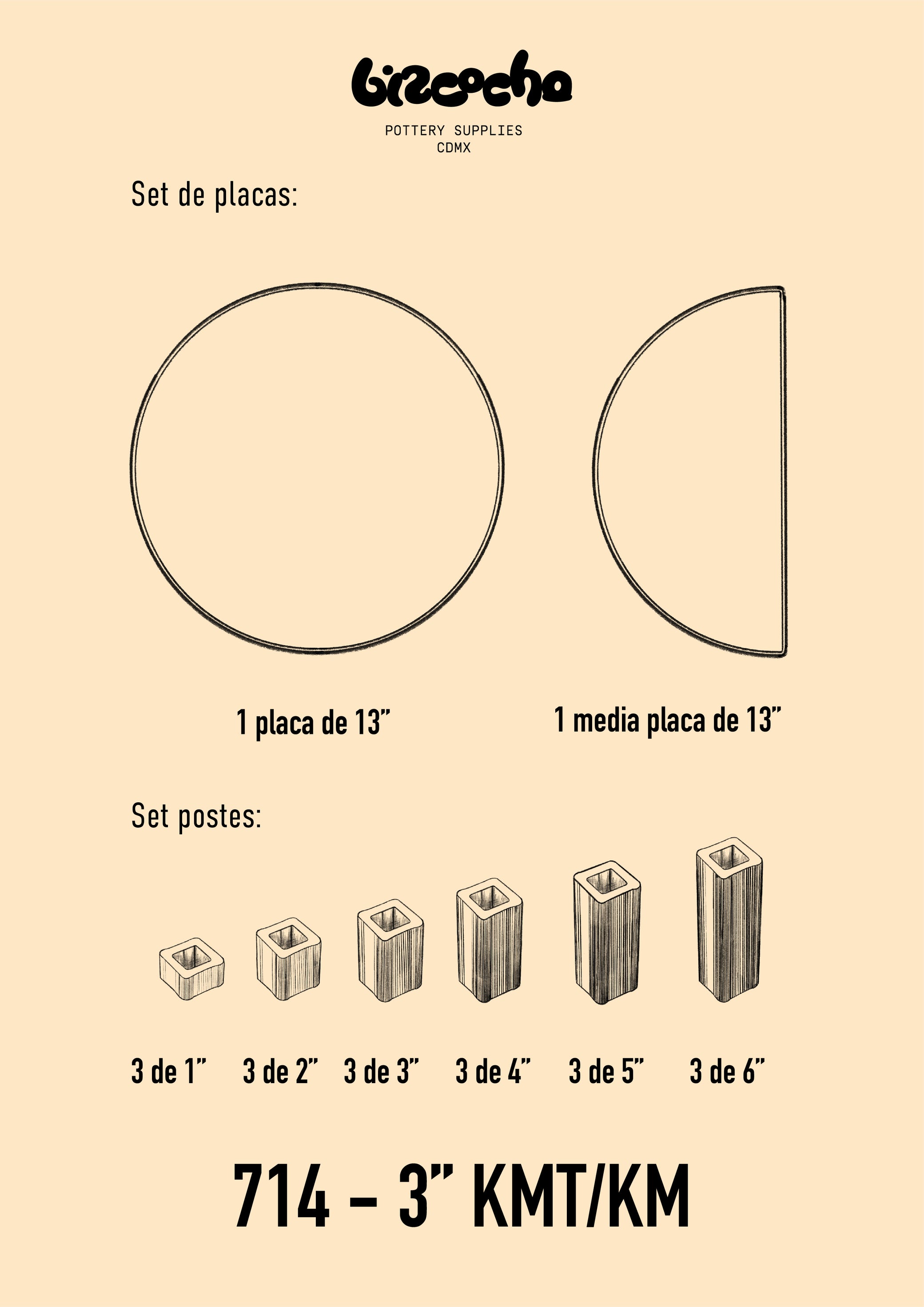 714 - 3" - Horno Eléctrico para Cerámica