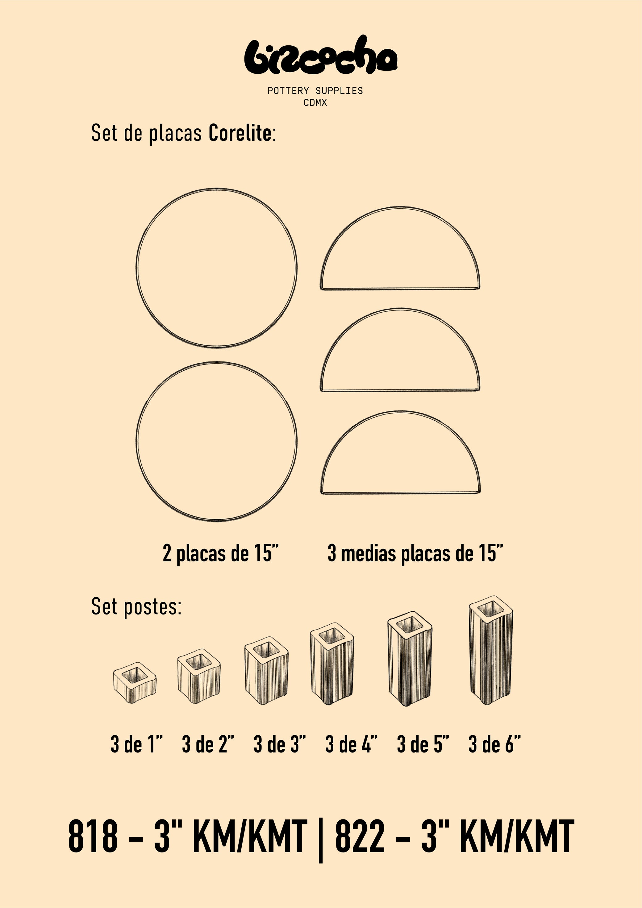 822 - 3" - Horno Eléctrico para Cerámica
