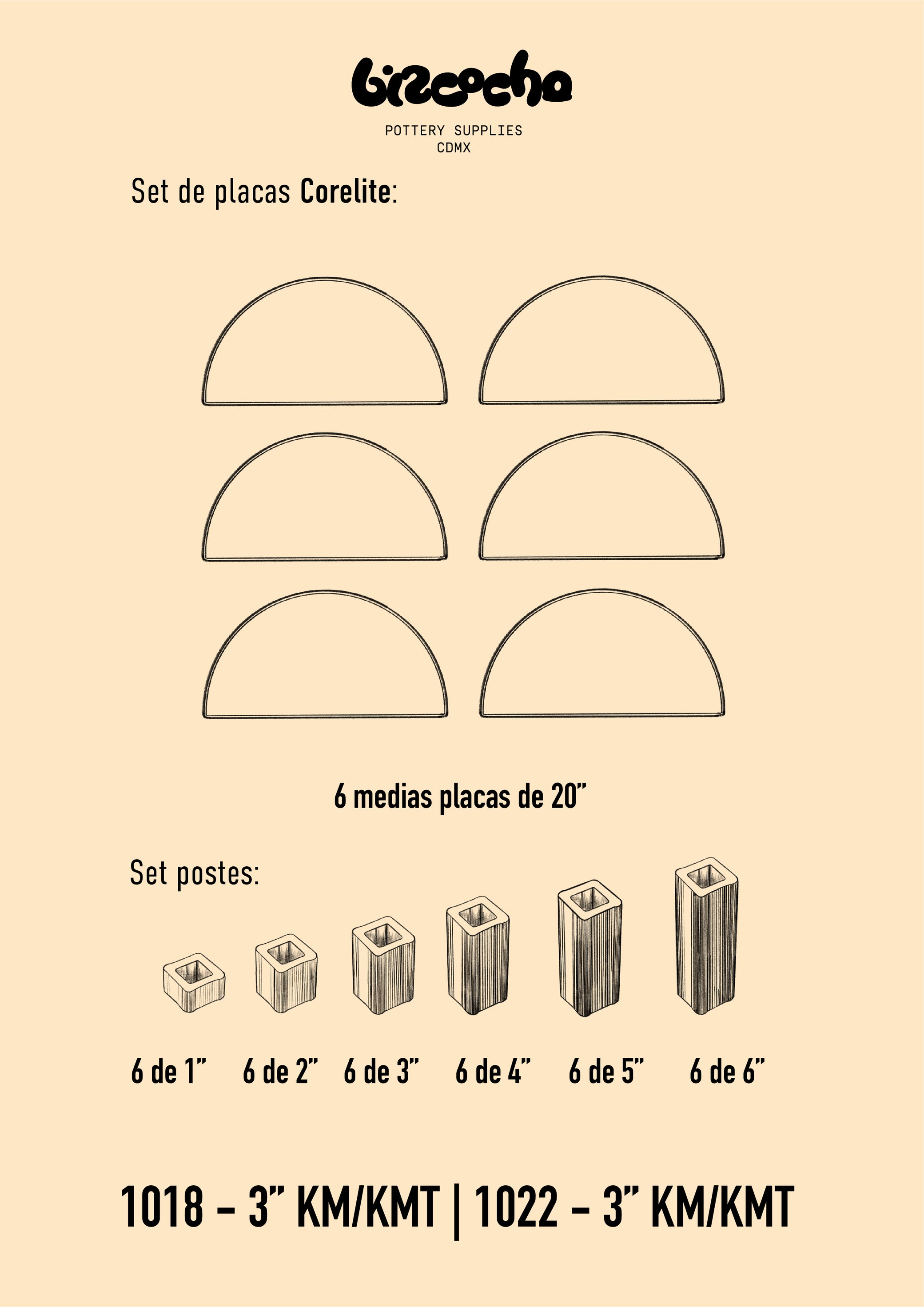 1018 - 3" - Horno Eléctrico para Cerámica