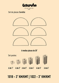 Kit de Placas y Postes para Hornos Eléctricos Skutt KM/KMT