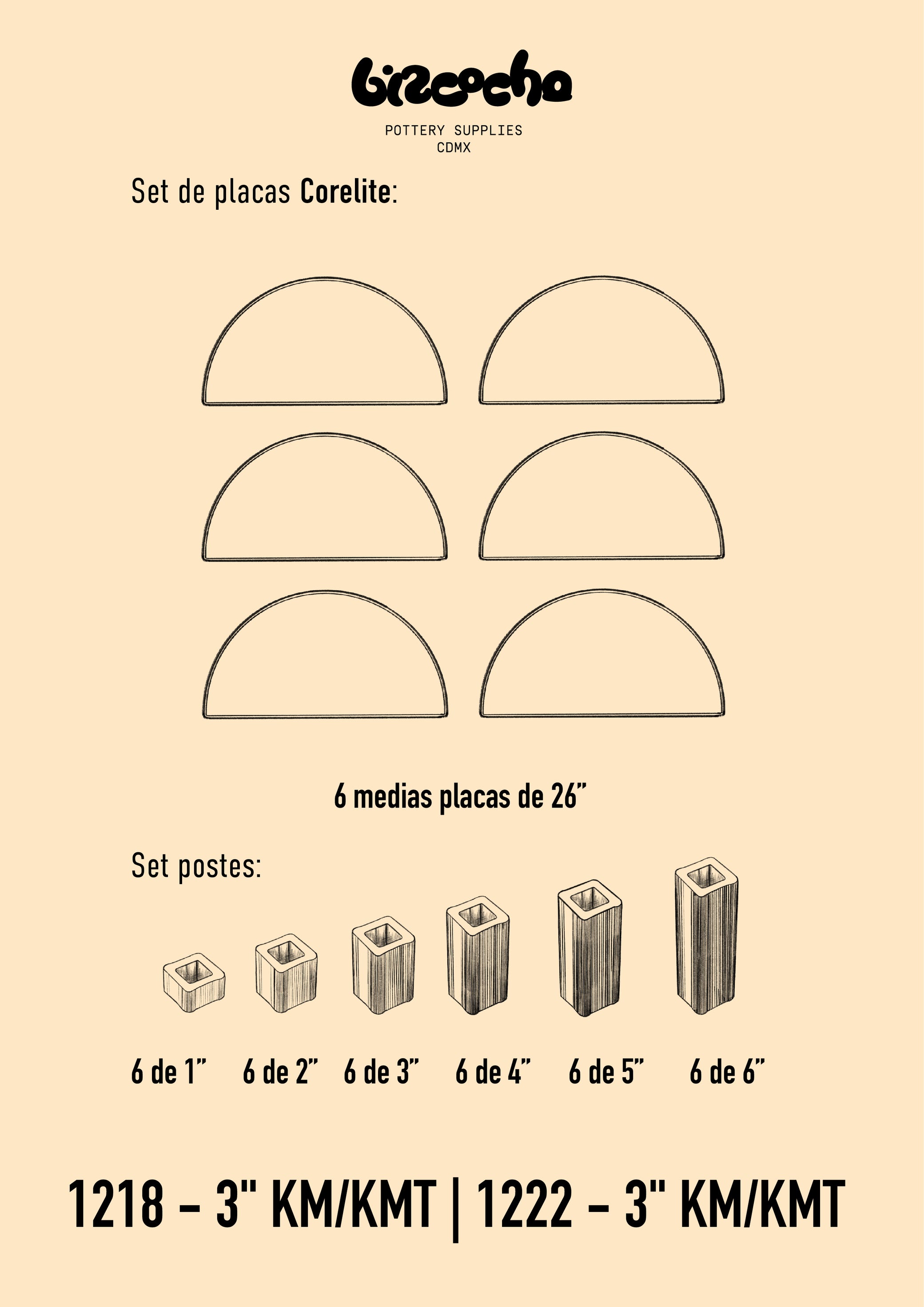 1218 - 3" - Horno Eléctrico para Cerámica