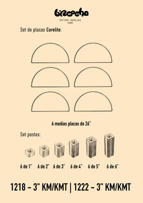 Kit de Placas y Postes para Hornos Eléctricos Skutt KM/KMT