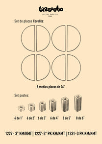 Kit de Placas y Postes para Hornos Eléctricos Skutt KM/KMT
