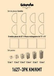 Kit de Placas y Postes para Hornos Eléctricos Skutt KM/KMT