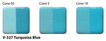 V-327 Turquiose Blue Velvet Underglaze