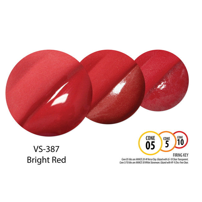 VS-387 Bright Red Velvet Sprayz Underglaze