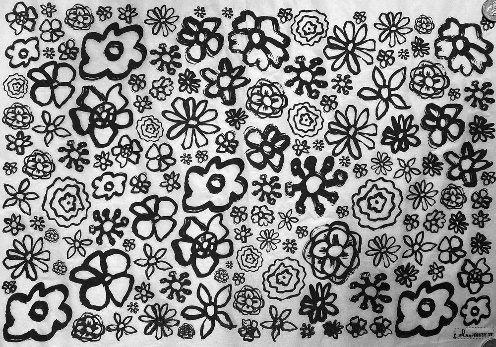 Papel Transfer Underglaze  con Diseño - Negro