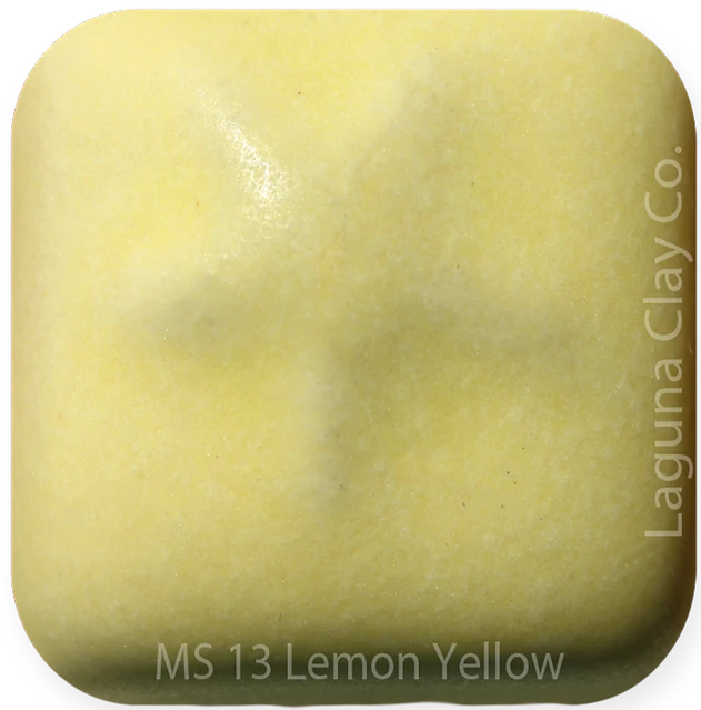 MS13 - Lemon Yellow Matte Glaze