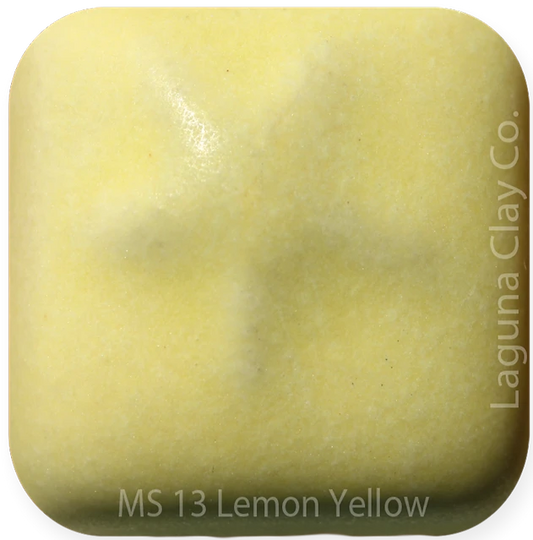 MS13 - Lemon Yellow Matte Glaze