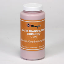 C-300 Esmalte Transparente Mate Baja Temperatura - Matte Transparent Brushing Glaze