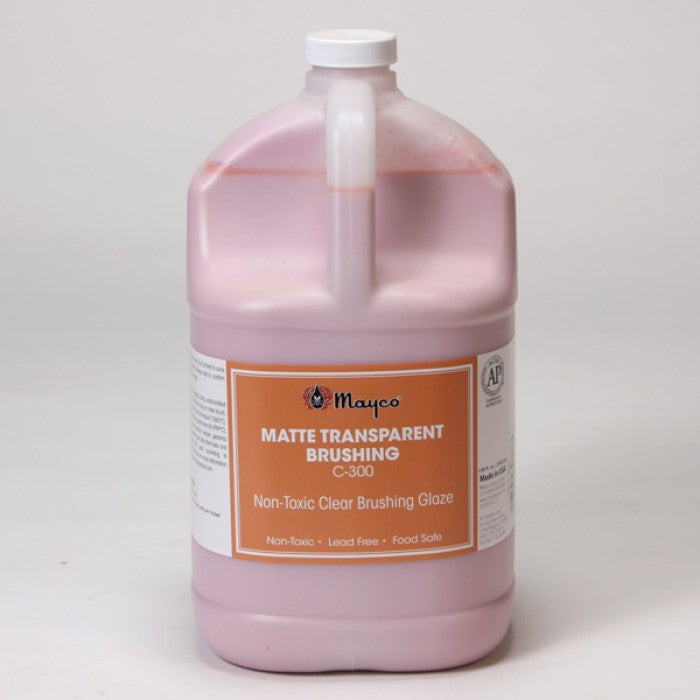 C-300 Esmalte Transparente Mate Baja Temperatura - Matte Transparent Brushing Glaze