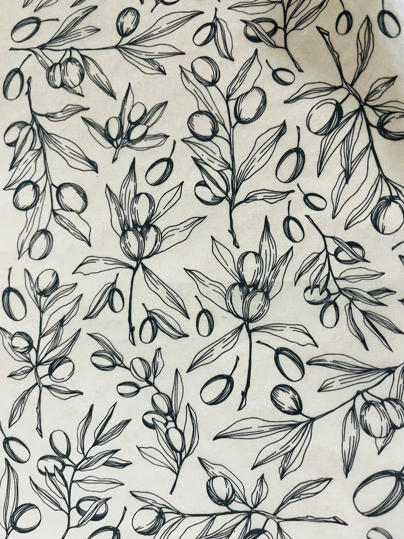 Papel Transfer Underglaze  con Diseño - Negro